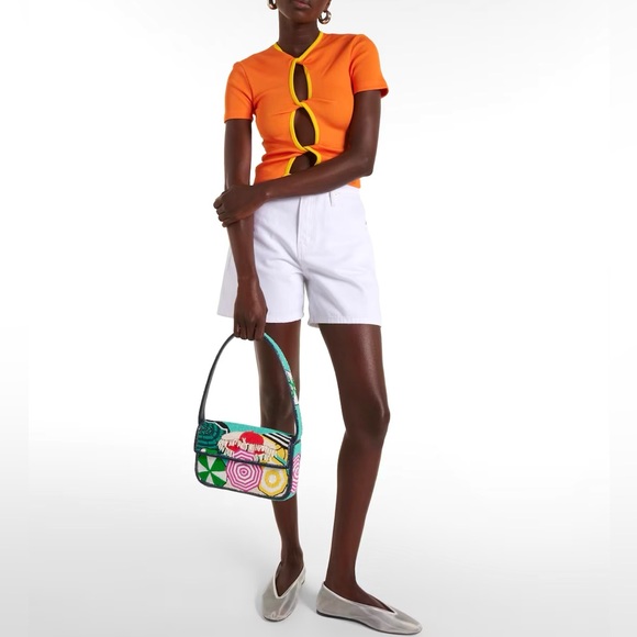 πΊπHPππΊ NWT Staud Beaded Tommy Bag Umbrellas - Picture 10 of 16